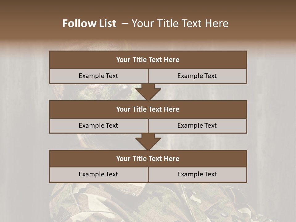 Battle Paint Man PowerPoint Template