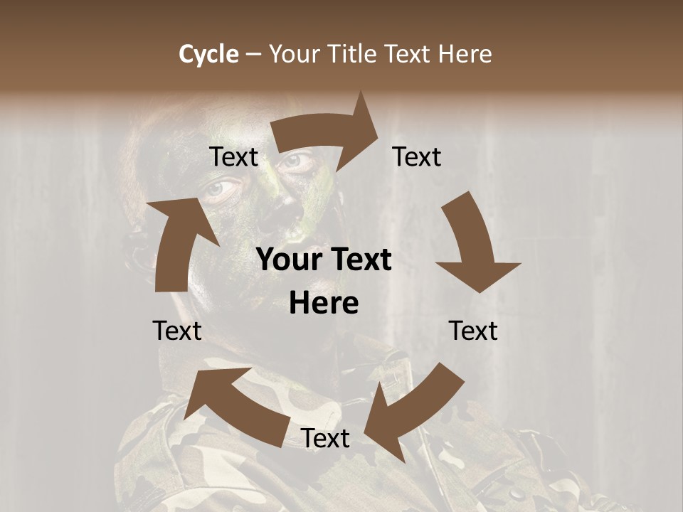 Battle Paint Man PowerPoint Template