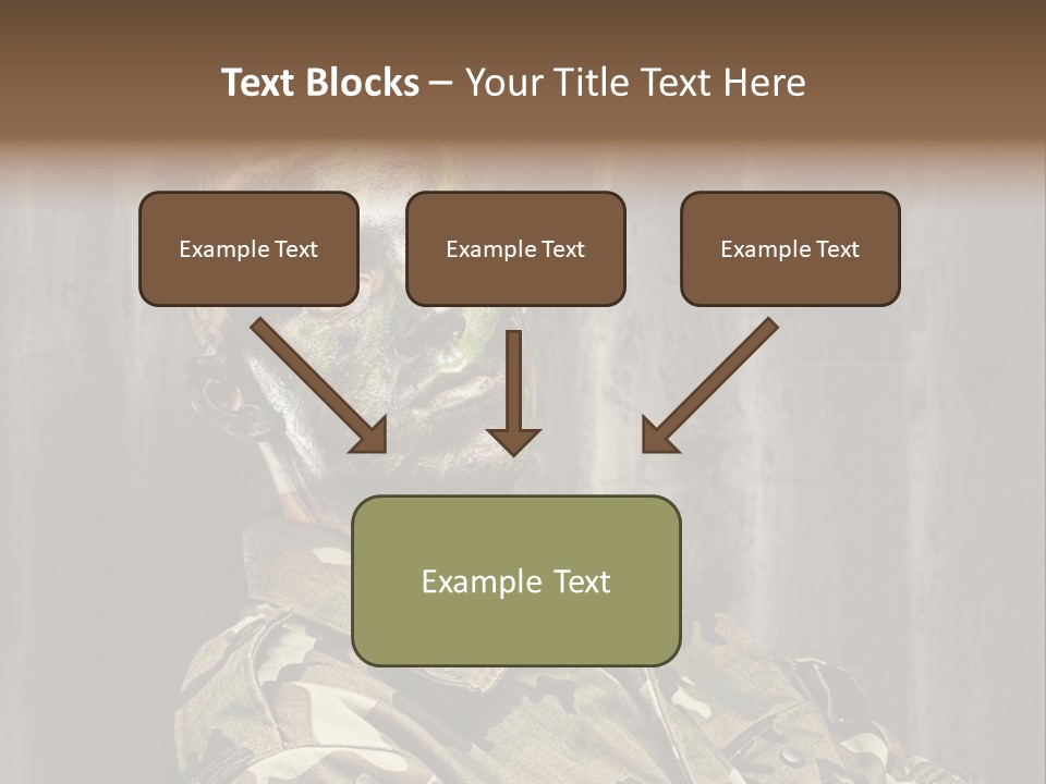 Battle Paint Man PowerPoint Template