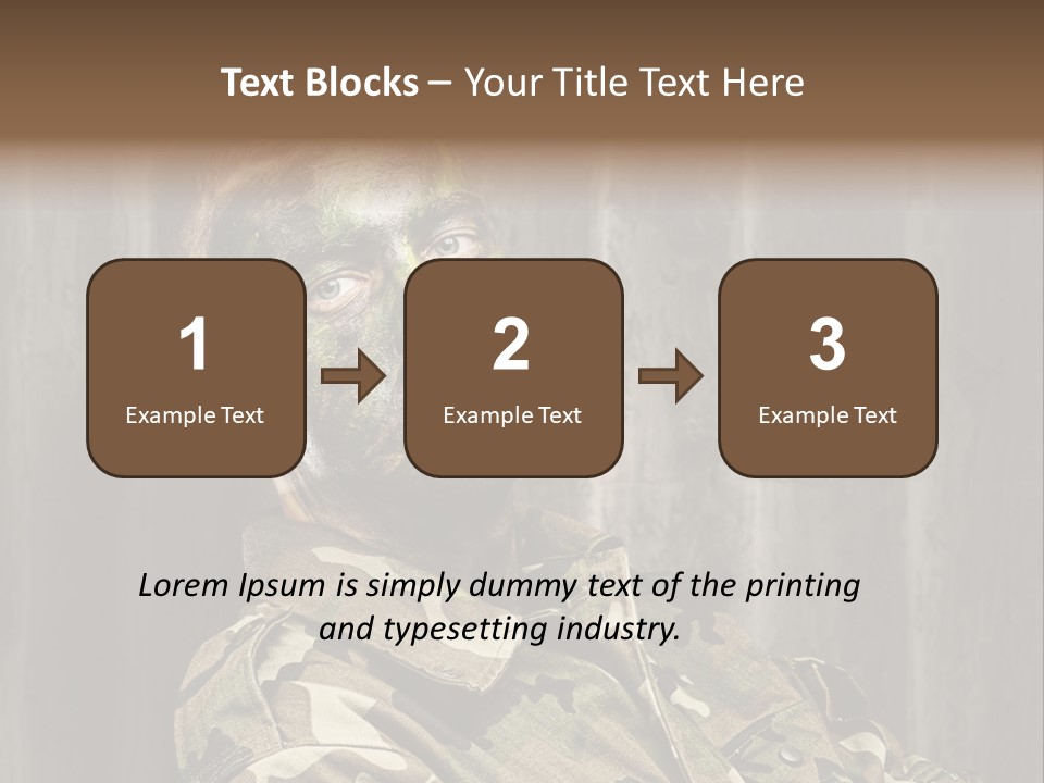 Battle Paint Man PowerPoint Template