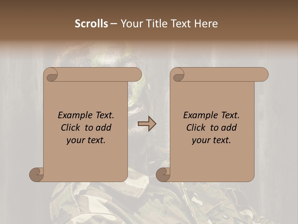 Battle Paint Man PowerPoint Template