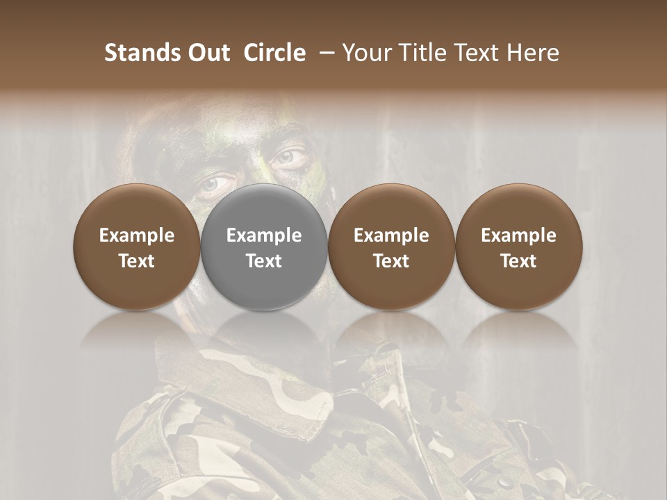 Battle Paint Man PowerPoint Template