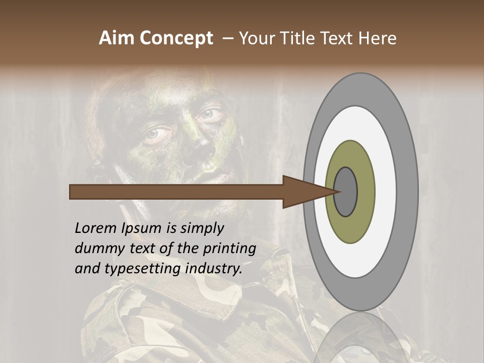 Battle Paint Man PowerPoint Template