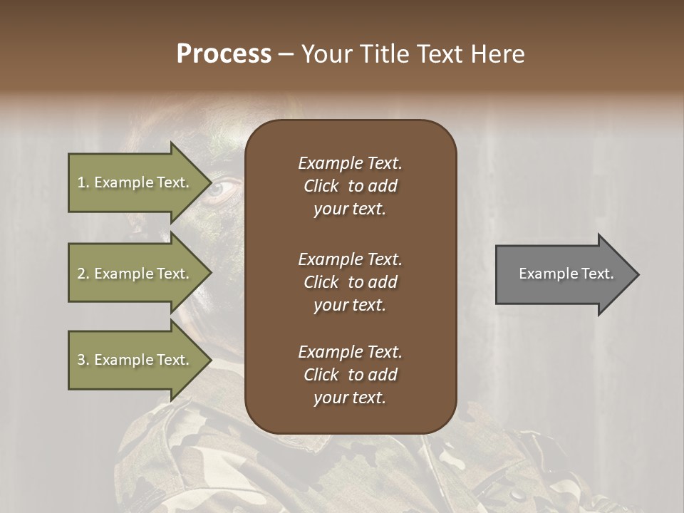 Battle Paint Man PowerPoint Template