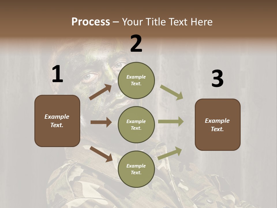 Battle Paint Man PowerPoint Template