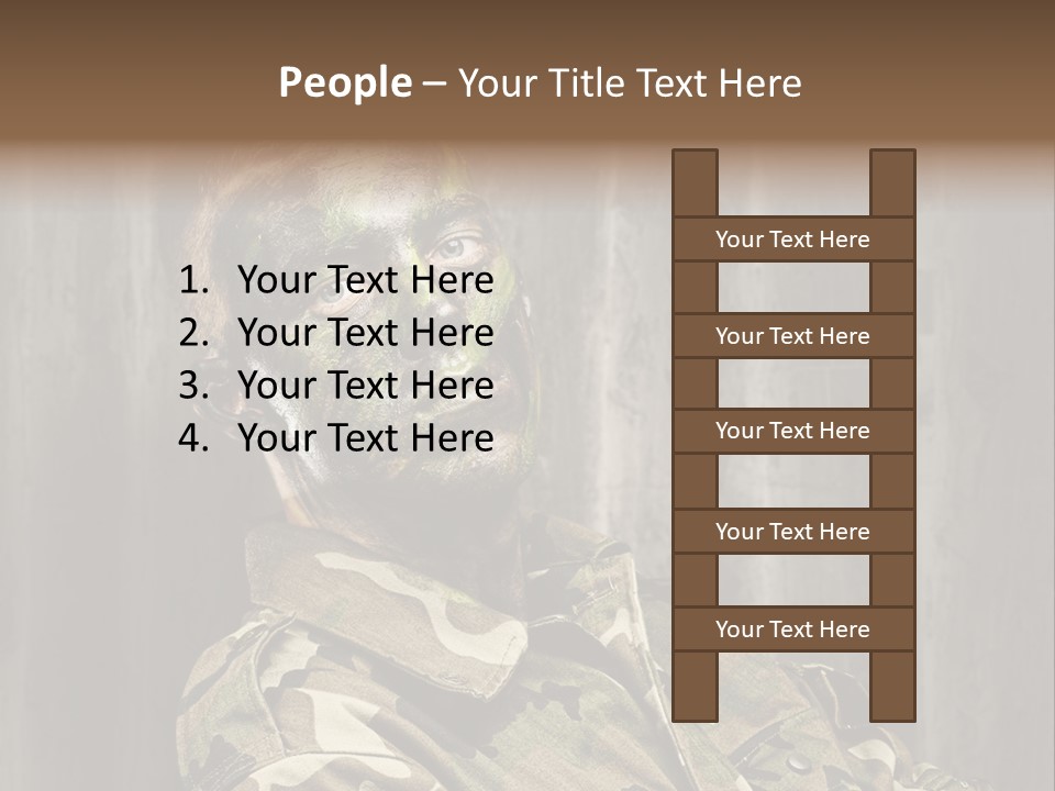 Battle Paint Man PowerPoint Template