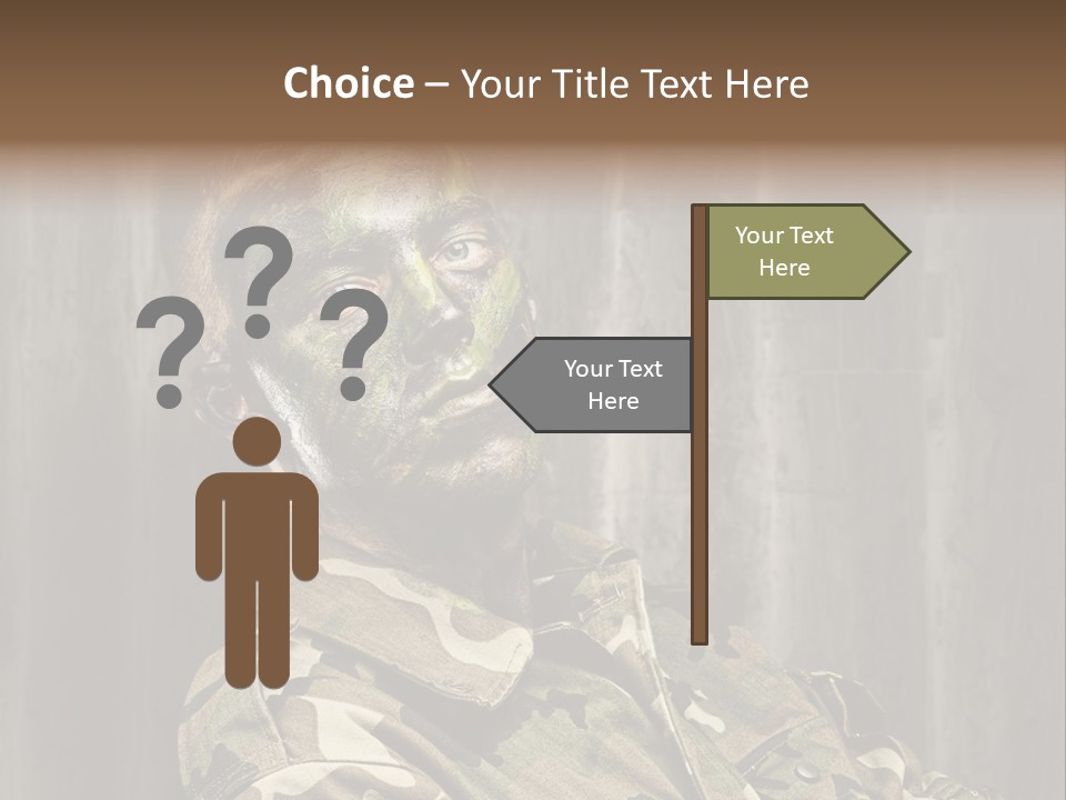 Battle Paint Man PowerPoint Template