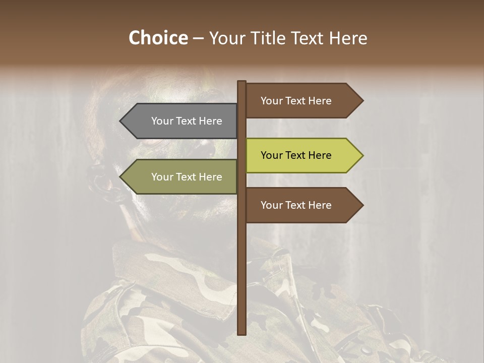 Battle Paint Man PowerPoint Template