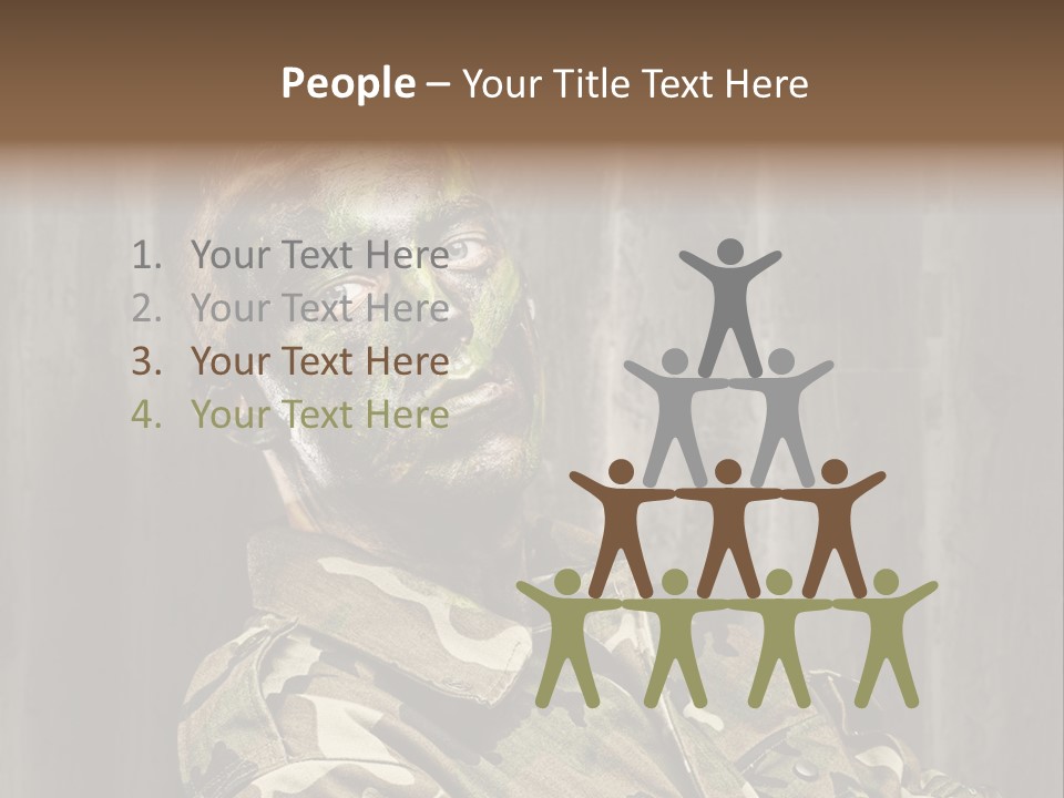 Battle Paint Man PowerPoint Template