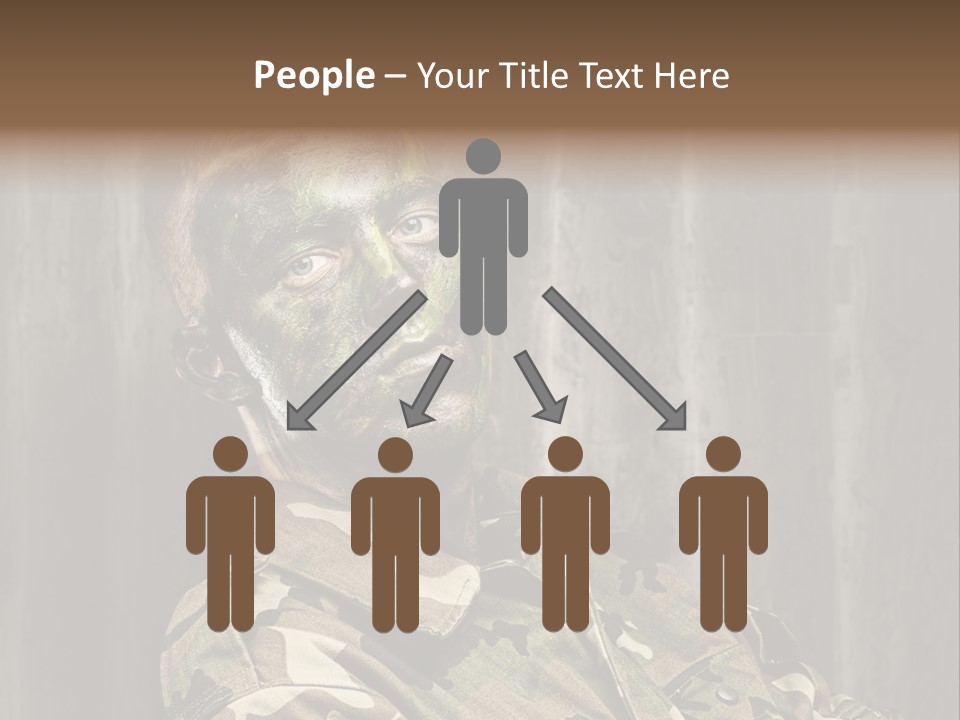 Battle Paint Man PowerPoint Template