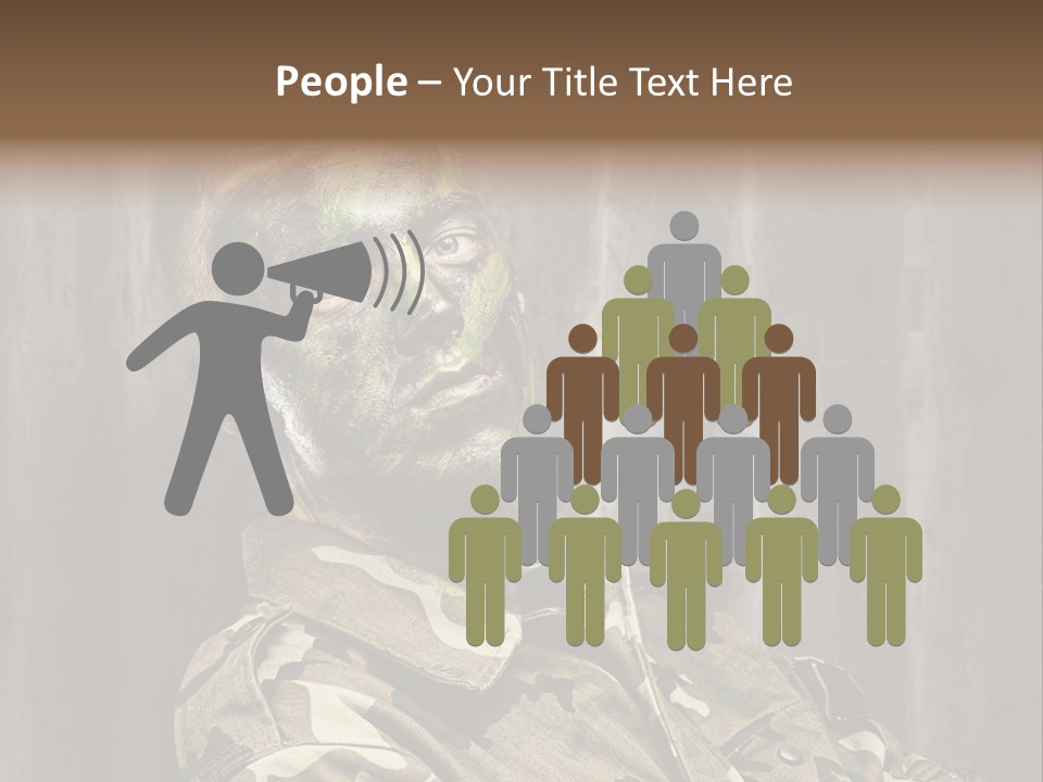 Battle Paint Man PowerPoint Template