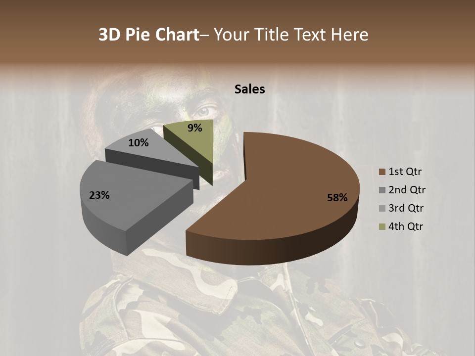 Battle Paint Man PowerPoint Template