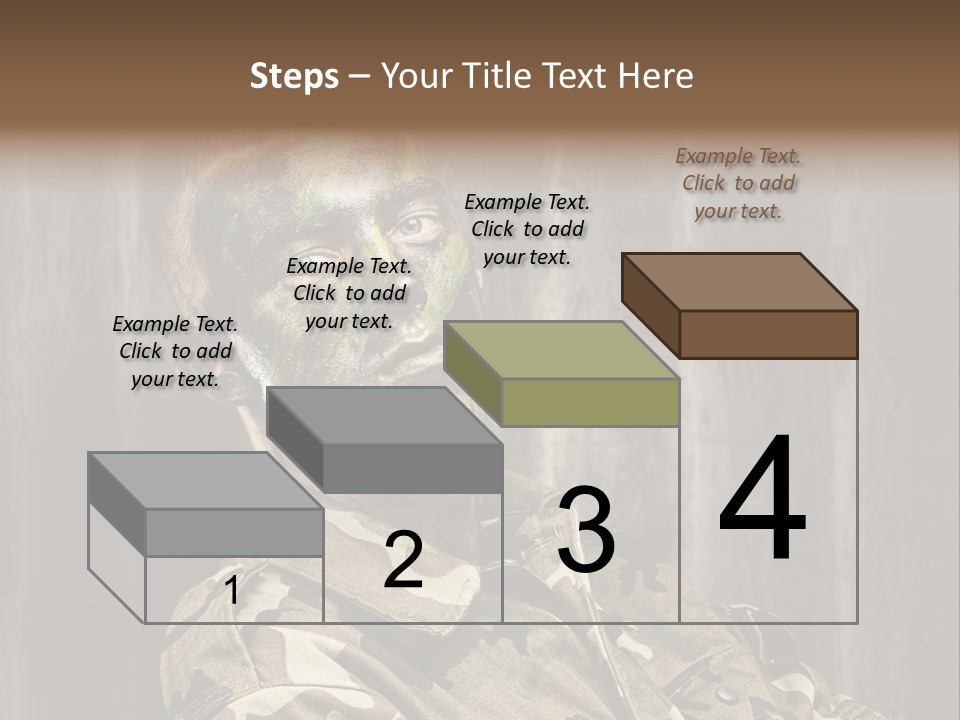 Battle Paint Man PowerPoint Template