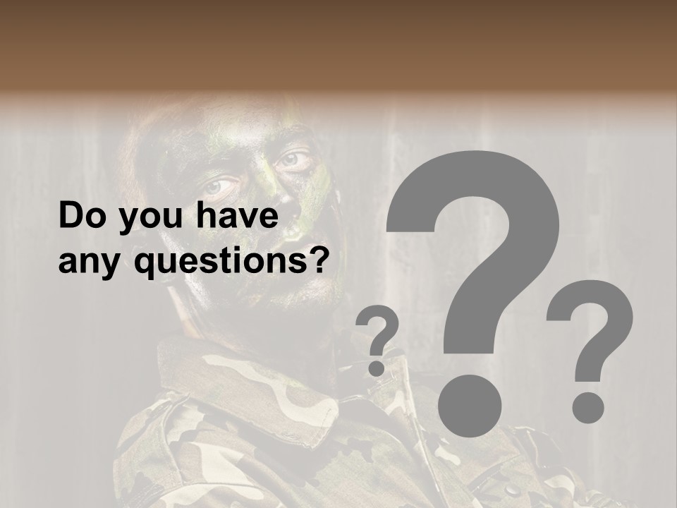 Battle Paint Man PowerPoint Template