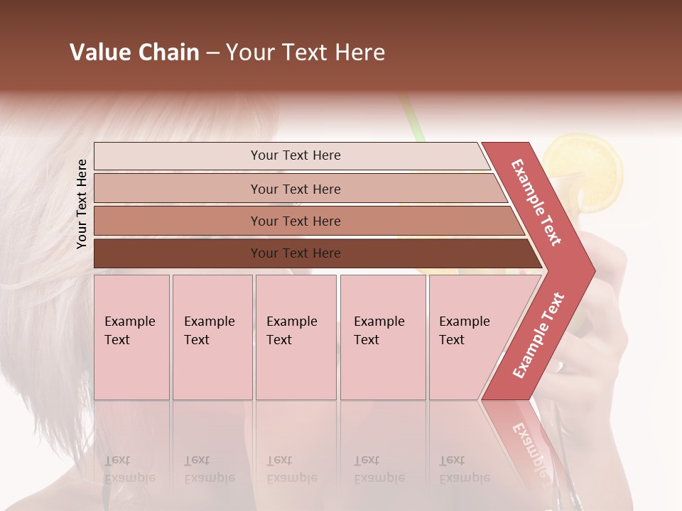 Cocktail Lemon Lady PowerPoint Template