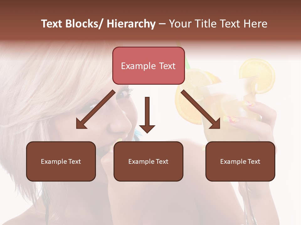 Cocktail Lemon Lady PowerPoint Template