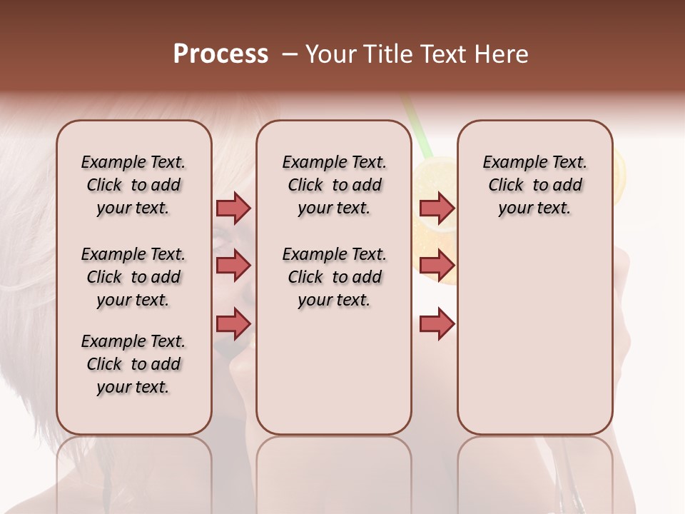 Cocktail Lemon Lady PowerPoint Template