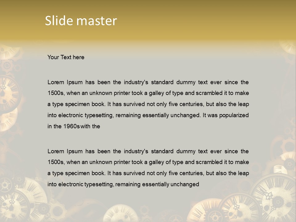 Watch Retro Old PowerPoint Template