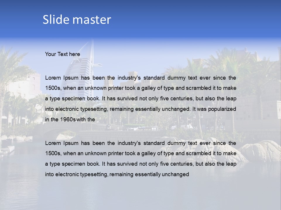 Blue Green Sky PowerPoint Template