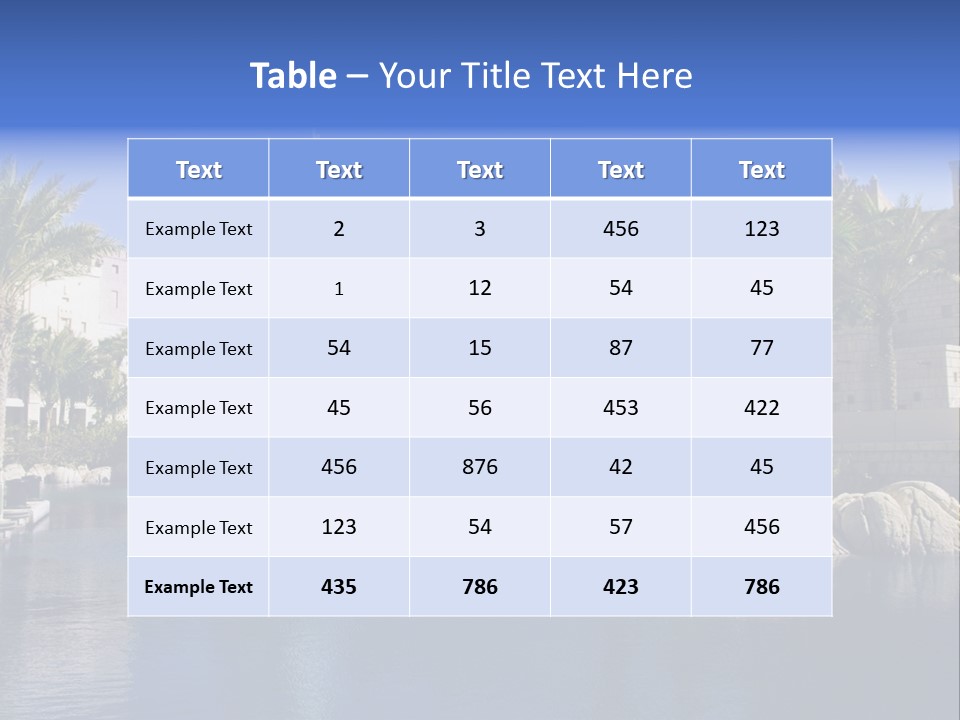Blue Green Sky PowerPoint Template