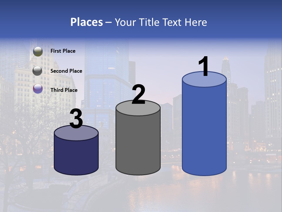 Water Cityscape Skyline PowerPoint Template