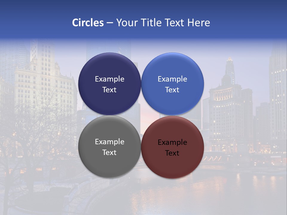 Water Cityscape Skyline PowerPoint Template