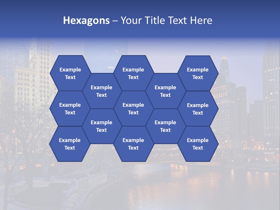 Water Cityscape Skyline PowerPoint Template