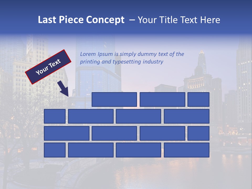 Water Cityscape Skyline PowerPoint Template