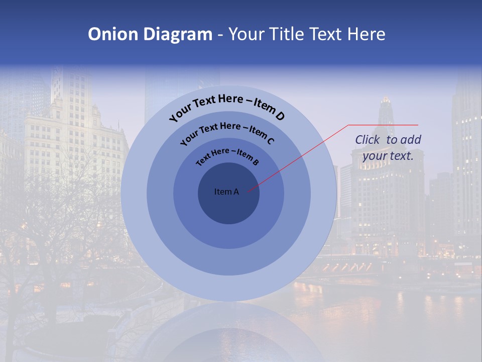 Water Cityscape Skyline PowerPoint Template