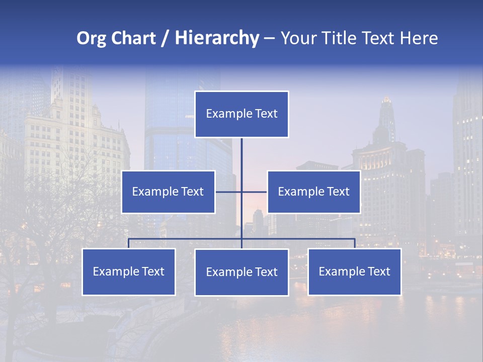 Water Cityscape Skyline PowerPoint Template