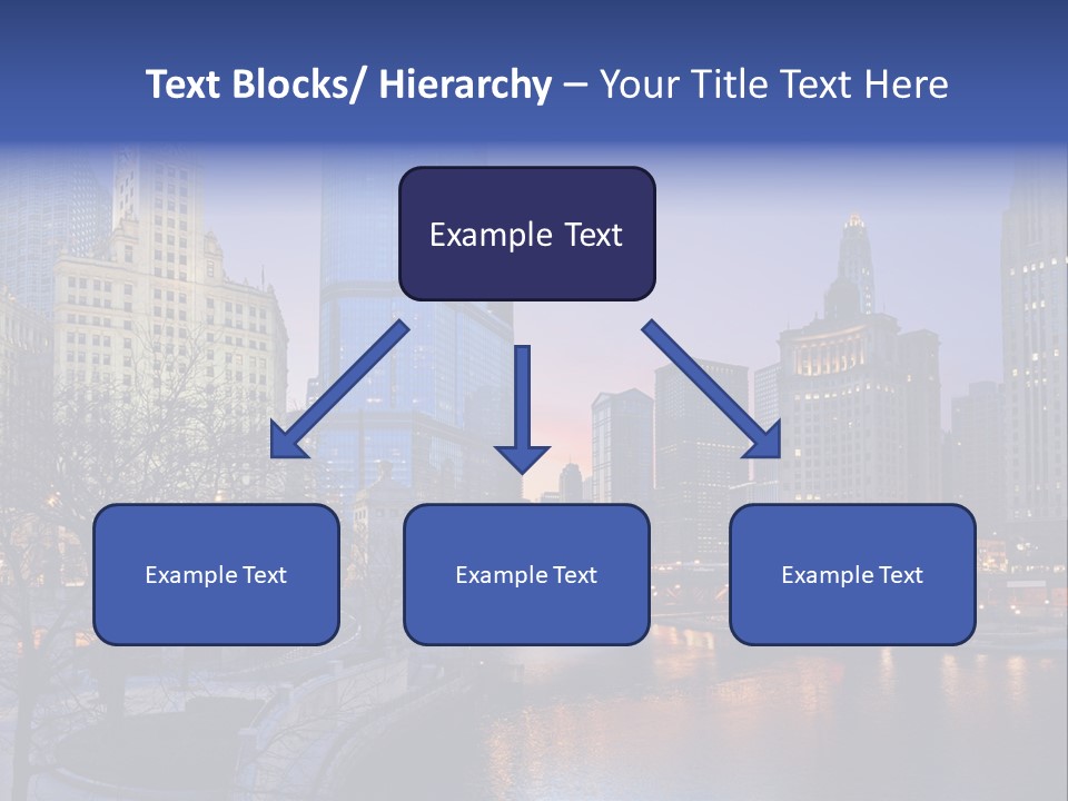 Water Cityscape Skyline PowerPoint Template