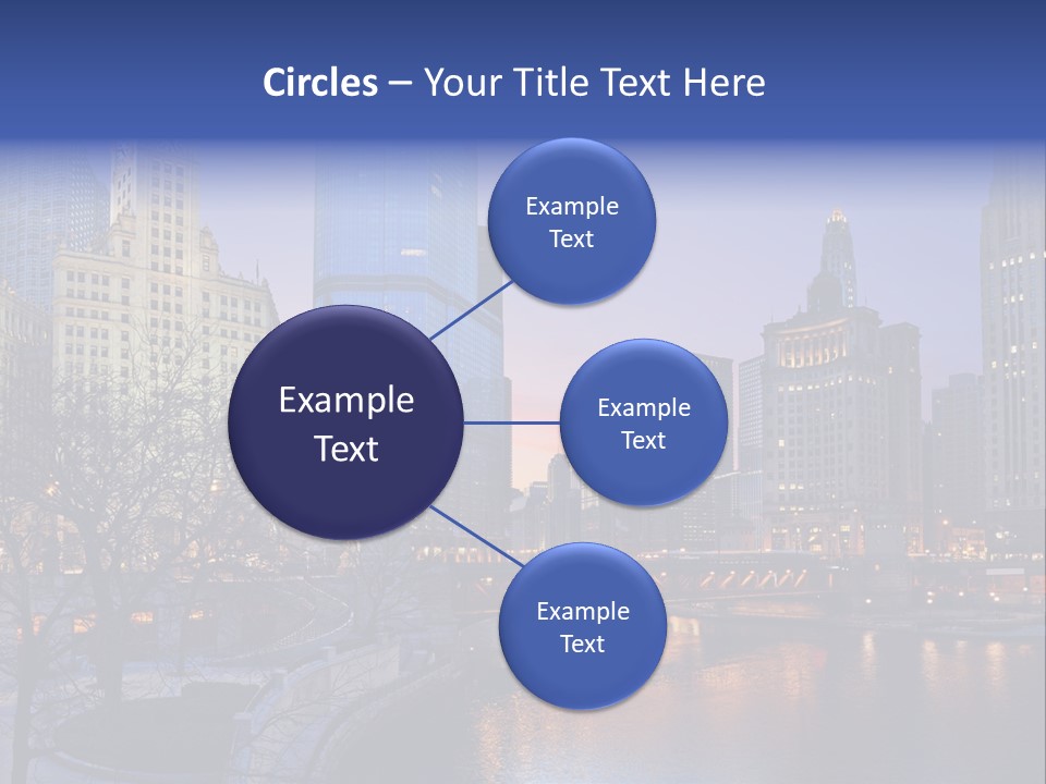 Water Cityscape Skyline PowerPoint Template