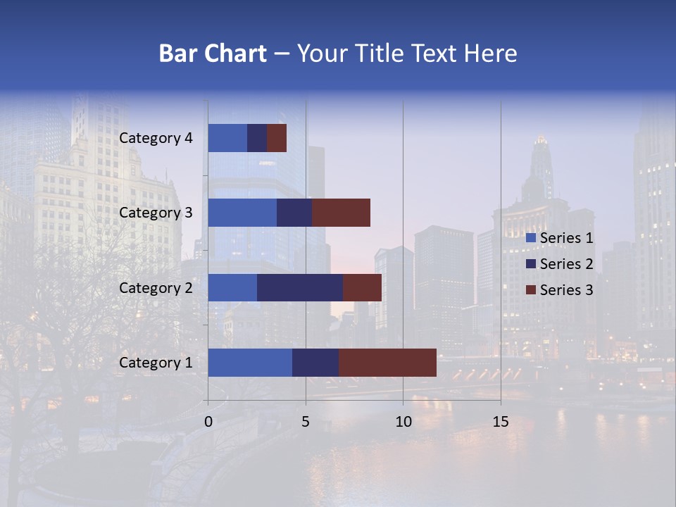 Water Cityscape Skyline PowerPoint Template