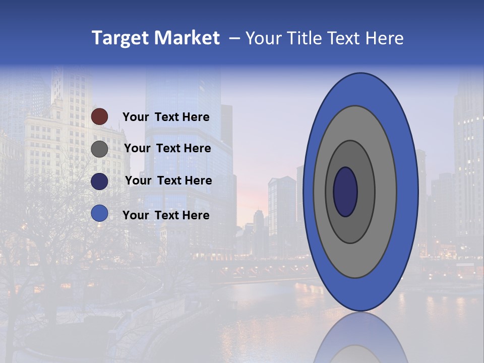 Water Cityscape Skyline PowerPoint Template