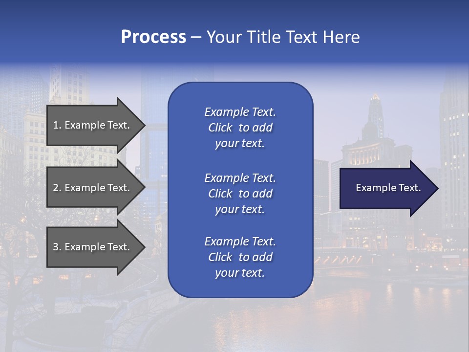 Water Cityscape Skyline PowerPoint Template