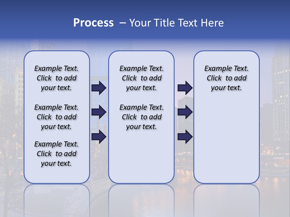 Water Cityscape Skyline PowerPoint Template