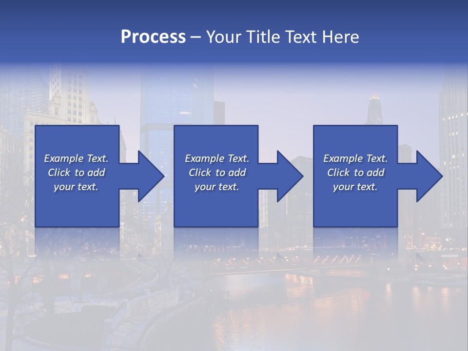 Water Cityscape Skyline PowerPoint Template