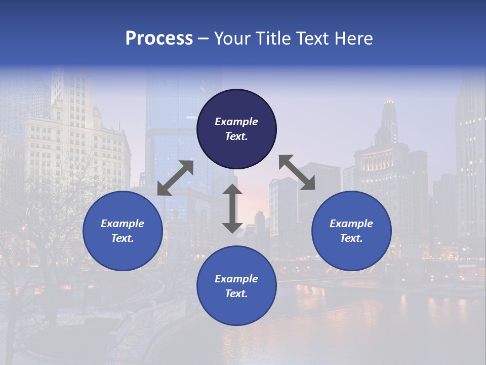 Water Cityscape Skyline PowerPoint Template