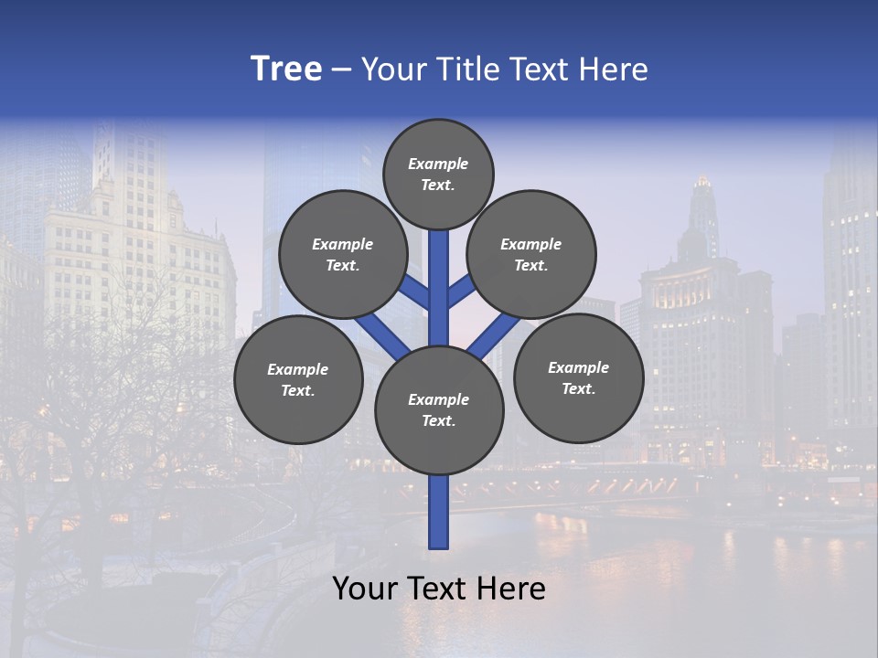 Water Cityscape Skyline PowerPoint Template