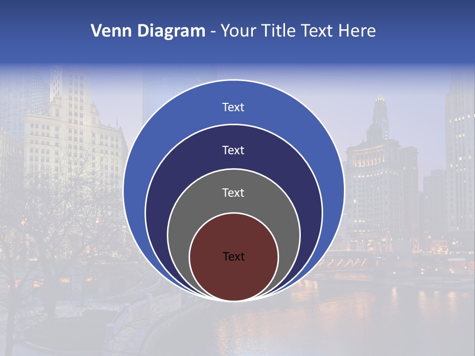 Water Cityscape Skyline PowerPoint Template