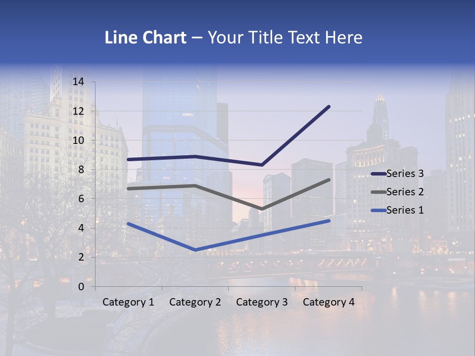 Water Cityscape Skyline PowerPoint Template