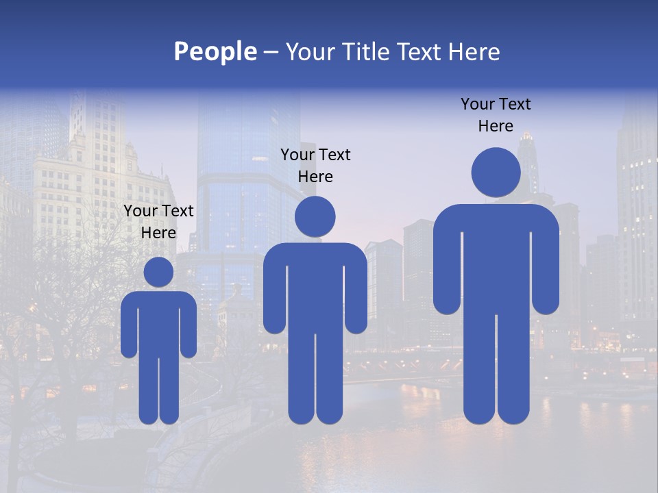 Water Cityscape Skyline PowerPoint Template