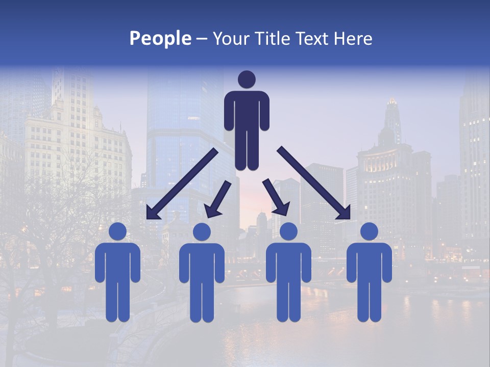 Water Cityscape Skyline PowerPoint Template