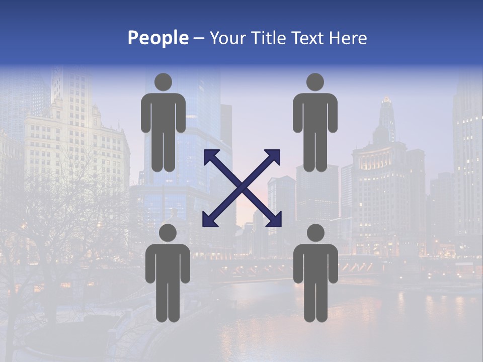 Water Cityscape Skyline PowerPoint Template