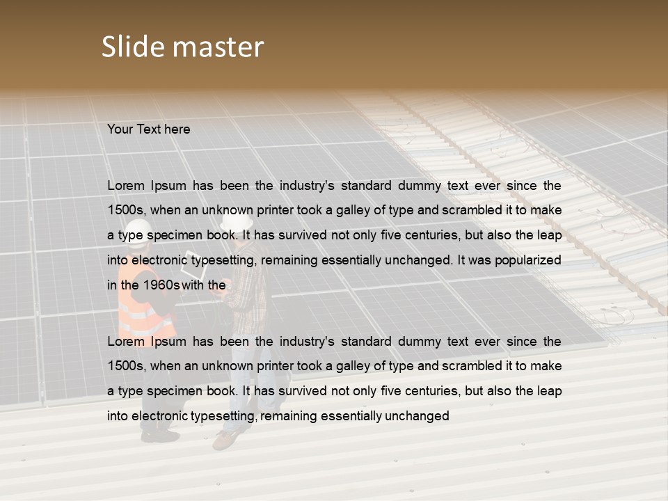 Solarium Lifevest Renewable PowerPoint Template