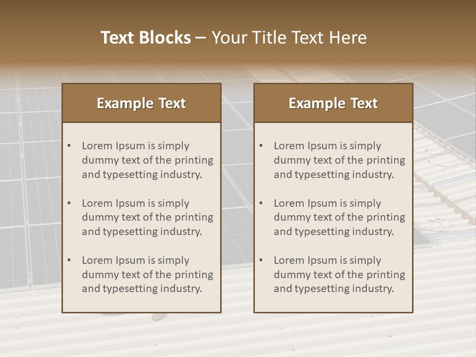 Solarium Lifevest Renewable PowerPoint Template