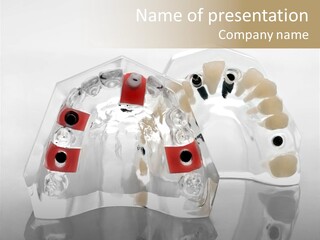 Denture Incisor Implant PowerPoint Template