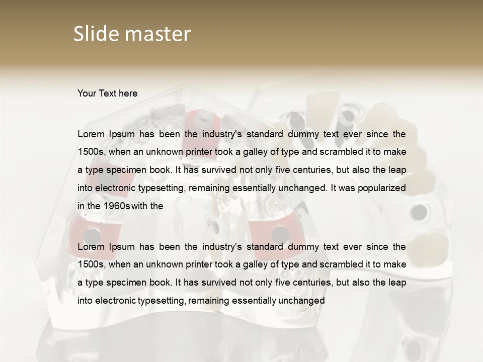 Denture Incisor Implant PowerPoint Template