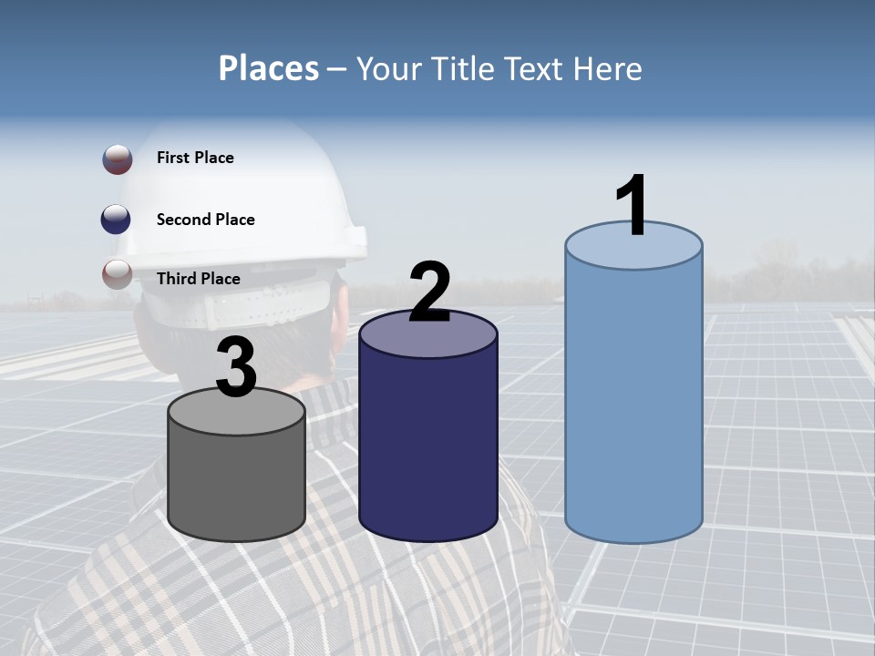Photovoltaic Power Building PowerPoint Template