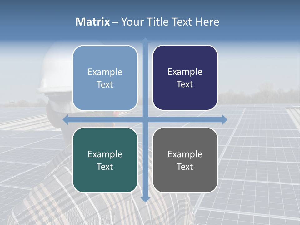 Photovoltaic Power Building PowerPoint Template